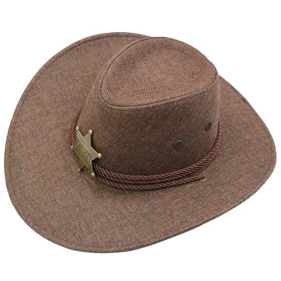 3551 Cowboy Hat Wide Brim Travel Cap Western Cowgirl Outdoor Sun Protect main image 5